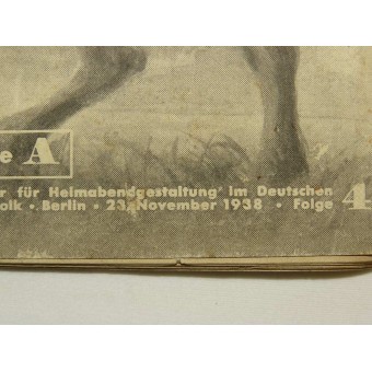 DJ/HJ magazine Der Heimabend. 23 November 1938 Sachsenherzog Widukind. Espenlaub militaria